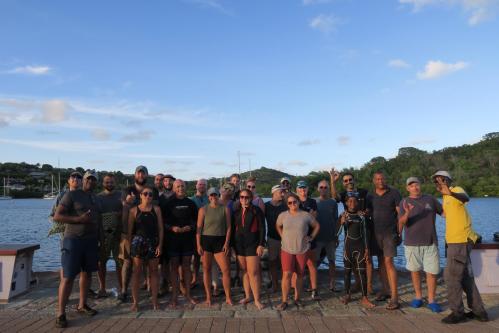 Photo de groupe des personnes impliquées dans le projet